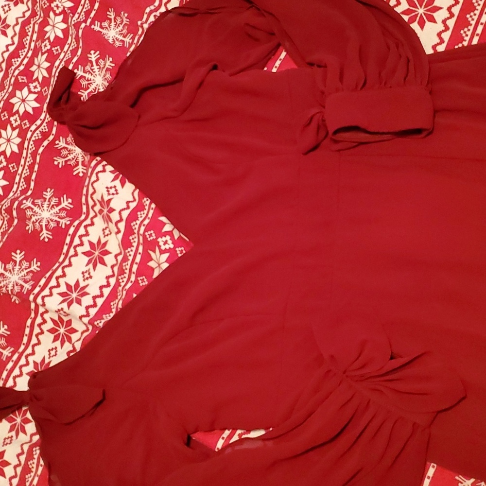 Womens formal maroon dress